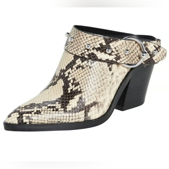 Rebecca Minkoff Sallest Too Block Heel Mules SZ 7.5 - Picture 1 of 9